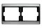 Рамка двойная Arsys, для горизонтального монтажа, нержавеющая сталь 13640004 - фото 40549
