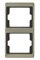 Рамка двойная Arsys, для вертикального монтажа, бронза 13240001 - фото 40559