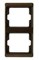 Рамка двойная Arsys, для вертикального монтажа, коричневый глянцевый 13230001 - фото 40568