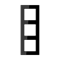Jung A550 - Рамка 3-ая, цвет черный - фото 41434