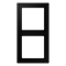 LS990 Рамка 2-ная, цвет матовый черный - фото 41453