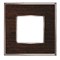 Рамка 1-ая Fede Vintage Wood Венге/Хром FD01311WCB IP20 - фото 42600