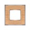 Рамка 1-ая Fede Vintage Wood Дуб/Хром FD01311OCB IP20 - фото 42604