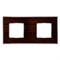 Рамка 2-ая Fede Vintage Wood Венге/Хром FD01312WCB IP20 - фото 42698