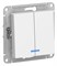 Systeme Electric AtlasDesign белый выключатель 2-клавишный с подсветкой, сх.5а, 10АХ, механизм ATN000153 - фото 44884