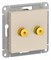 Systeme Electric AtlasDesign бежевый Аудиорозетка двухместная ATN000287 - фото 45000 Systeme Electric AtlasDesign бежевый Аудиорозетка двухместная ATN000287 - фото 45000