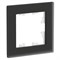 Рамка 1 местная матовое черное стекло ATN331001 AtlasDesign Nature - фото 45739