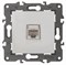 Компьютерная розетка rj45 UTP cat 5e белая ЭРА Элеганс 14-3107-01 - фото 61989