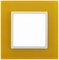 1 постовая рамка желтая ЭРА Элеганс 14-5101-21 - фото 62338