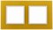 2 постовая рамка желтая ЭРА Элеганс 14-5102-21 - фото 62340