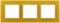 3 постовая рамка желтая ЭРА Элеганс 14-5103-21 - фото 62342