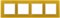 4 постовая рамка желтая ЭРА Элеганс 14-5104-21 - фото 62344