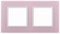 2 постовая рамка розовая ЭРА Элеганс 14-5102-30 - фото 62444