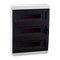 Корпус пластиковый Навесной OptiBox P-BNK-2-54-IP41 Прозрачная черная дверь - фото 62559