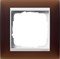 Рамка 1-пост для центральных вставок белого цвета, Gira Event Темно-коричневый - фото 6696