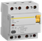Выключатель дифференциального тока IEK ВД1-63 4П 25А 100мА MDV10-4-025-100, тип AC - фото 67111