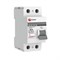 Выключатель дифференциального тока EKF ВД-100 PROxima 2П 40А 100мА elcb-2-40-100S-em-pro, тип AC, электромеханическое - фото 67299
