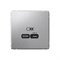 ArtGallery Алюминий USB Розетка тип-С 65Вт высокоскоростная зарядка QC, PD, механизм GAL000327 - фото 68892