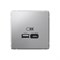 ArtGallery Алюминий USB Розетка A + тип-C 45Вт высокоскоростная зарядка QC, PD, механизм GAL000329 - фото 68893