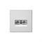 Systeme Electric ArtGallery Сталь Розетка двойная компьютерная RJ45+RJ45, кат. 5е, механизм GAL000985 - фото 68960