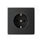 ArtGallery Карбон Розетка с заземлением, 16А, механизм GAL001043 - фото 69270