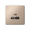 ArtGallery Песочный USB Розетка A + тип-C 45Вт высокоскоростная зарядка QC, PD, механизм GAL001229 - фото 69405