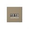 Systeme Electric ArtGallery Мокко Розетка двойная компьютерная RJ45+RJ45, кат. 5е, механизм GAL000685 - фото 69575