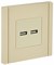 IEK FORTE&PIANO Ваниль Розетка USB A+A 3,1А FP449 FP-U21-D31-K10 - фото 69693