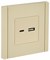 IEK FORTE&PIANO Ваниль Розетка USB A+C 3,1А FP450 FP-U22-D31-K10 - фото 69718