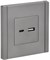 IEK FORTE&PIANO Сталь Розетка USB A+C 3,1А FP550 FP-U22-D31-K46 - фото 69749