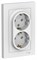 Systeme Electric AtlasDesign Лотос Розетка двойная с/з, 16А, в сборе ATN001324 - фото 70686