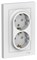 Systeme Electric AtlasDesign Лотос Розетка двойная с/з со шторками, 16А, в сборе ATN001326 - фото 70706