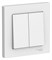 Systeme Electric AtlasDesign Лотос Выключатель 2-клавишный, сх.5, 10АХ, в сборе ATN001352 - фото 70712
