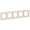 Systeme Electric AtlasDesign бежевый рамка 5-ая, универсальная ATN000205 - фото 70796 Systeme Electric AtlasDesign бежевый рамка 5-ая, универсальная ATN000205 - фото 70796