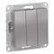Systeme Electric AtlasDesign алюминий выключатель 3-клавишный сх.1+1+1, 10АХ, механизм ATN000331 - фото 71340 Systeme Electric AtlasDesign алюминий выключатель 3-клавишный сх.1+1+1, 10АХ, механизм ATN000331 - фото 71340