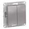 Systeme Electric AtlasDesign алюминий выключатель 2-клавишный сх.5, 10АХ, механизм ATN000351 - фото 71351 Systeme Electric AtlasDesign алюминий выключатель 2-клавишный сх.5, 10АХ, механизм ATN000351 - фото 71351