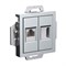 Systeme Electric AtlasDesign алюминий розетка двойная HDMI+RJ45, кат.5Е, механизм ATN000382 - фото 71359