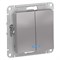 Systeme Electric AtlasDesign алюминий выключатель 2-клавишный с подсветкой, сх.5а, 10АХ, механизм ATN000353 - фото 71369 Systeme Electric AtlasDesign алюминий выключатель 2-клавишный с подсветкой, сх.5а, 10АХ, механизм ATN000353 - фото 71369