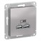 Systeme Electric AtlasDesign алюминий USB, 5В, 1 порт x 2,1 А, 2 порта х 1,05 А,механизм ATN000333 - фото 71388 Systeme Electric AtlasDesign алюминий USB, 5В, 1 порт x 2,1 А, 2 порта х 1,05 А,механизм ATN000333 - фото 71388