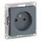 Systeme Electric AtlasDesign грифель розетка без заземления, со шторками, 16А, механизм ATN000749 - фото 71451