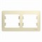 Glossa бежевый рамка 2-ая, горизонтальная GSL000202 - фото 72039