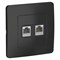 Blanca внутренняя антрацит розетка 2-ая компьютерная RJ45 BLNIS045456 - фото 72319 Blanca внутренняя антрацит розетка 2-ая компьютерная RJ45 BLNIS045456 - фото 72319
