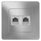 Blanca внутренняя алюминий розетка 2-ая КОМП/ТЛФ, RJ45+RJ11 BLNIS045113 - фото 72369 Blanca внутренняя алюминий розетка 2-ая КОМП/ТЛФ, RJ45+RJ11 BLNIS045113 - фото 72369