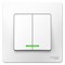 Blanca внутренняя белый выключатель 2-клавишный с подсветкой, 6А, 250В BLNVS006511 - фото 72459 Blanca внутренняя белый выключатель 2-клавишный с подсветкой, 6А, 250В BLNVS006511 - фото 72459