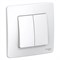 Blanca внутренняя белый выключатель 2-клавишный, 10А, 250B BLNVS010501 - фото 72460 Blanca внутренняя белый выключатель 2-клавишный, 10А, 250B BLNVS010501 - фото 72460