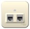 Blanca наружняя молочная розетка 2-ая компьютерная RJ45, кат.5E, изолированная пластина BLNIA045452 - фото 72648 Blanca наружняя молочная розетка 2-ая компьютерная RJ45, кат.5E, изолированная пластина BLNIA045452 - фото 72648