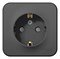 Blanca наружняя антрацит розетка с заземлением, со шторками, 16А, 250В BLNRA011106 - фото 72772 Blanca наружняя антрацит розетка с заземлением, со шторками, 16А, 250В BLNRA011106 - фото 72772