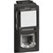 BTicino Living now чёрный розетка телефонная RJ11 1 мод KG4258RJ11 - фото 72873