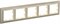 IEK Brite Decor шампань 3D-форма рамка 5 мест BR-M52-12-3-K10 - фото 73146