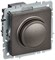 IEK Brite Base тёмная бронза светорегулятор поворотно нажимной 600Вт BR-D20-0600-K45 - фото 73159